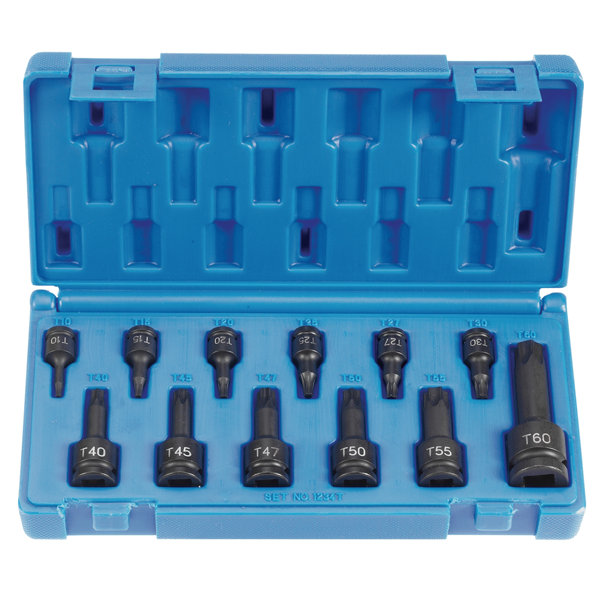 Grey Pneumatic 12 PC 1/4", 3/8" & 1/2" ASSORTED INTERNAL STAR IMP