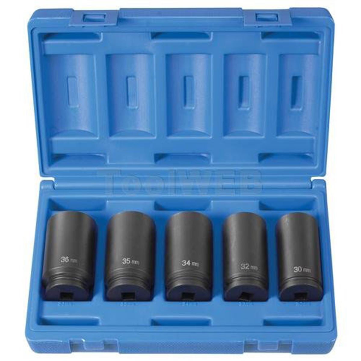 Grey Pneumatic 1/2" DR 5 PC SPINDLE NUT SET