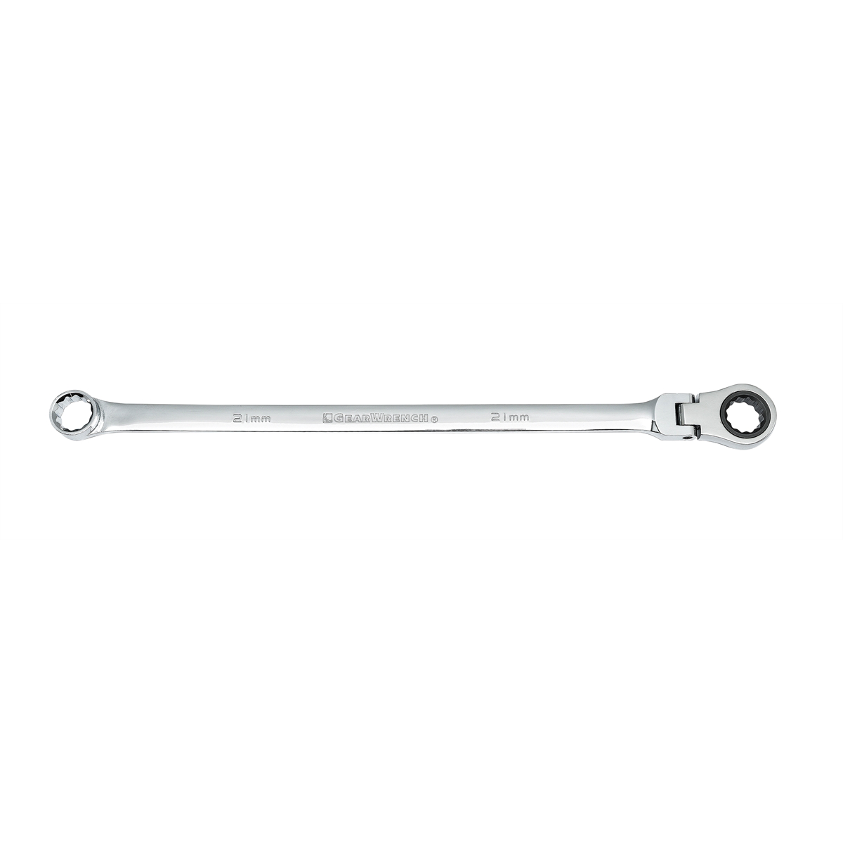 GearWrench 21mm 72-Tooth XL GearBox Flex Head Double Box Ratcheting Wrench