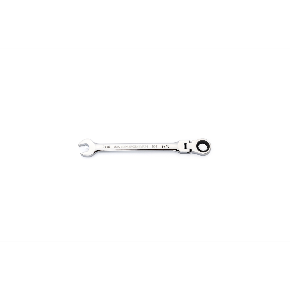GearWrench 9/16 Inch 90-Tooth 12 Point Flex Head Ratcheting Combination Wrench