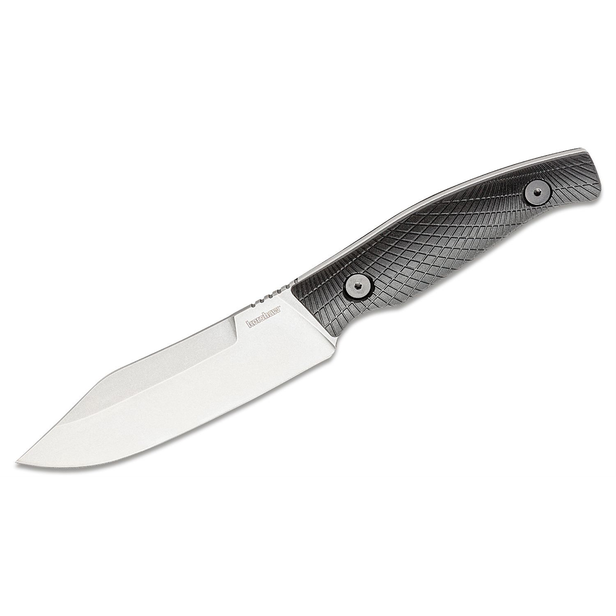 Kershaw Camp 5 Fixed Clip Point Blade Field Knife with Nylon Sheath - Black