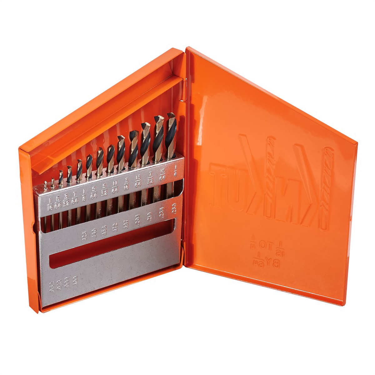 KnKut KnKut 13 Piece Short Stubby Length Drill Bit Set 1/16"-1/4" by 64ths