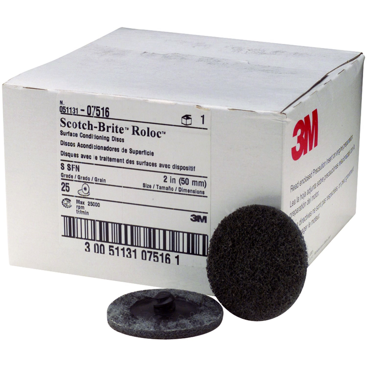 3m disc roloc 2 sf 25/bx gray