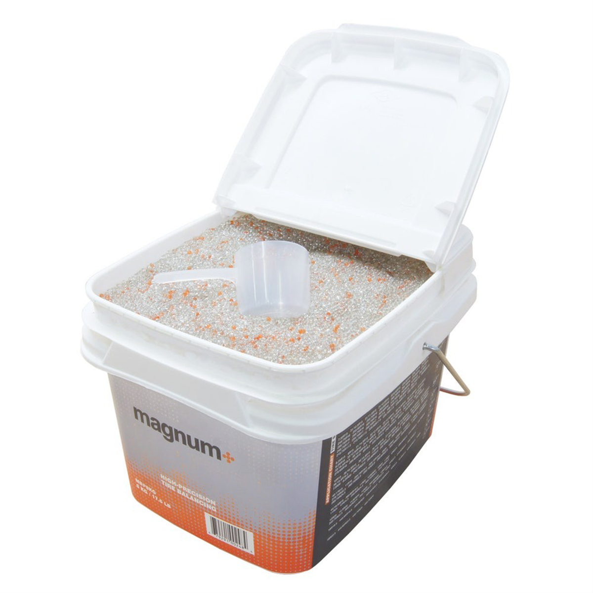 Martin Industries 17.6 lb / 8 kg Bulk tub of MAGNUM+ Tire balancing beads