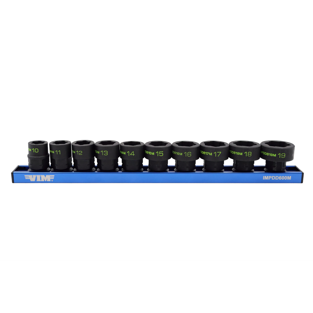 VIM Tools 10 PC. 3/8'' X 17MM DUAL DRIVE IMPACT HEXTRACTOR SOCKET SET