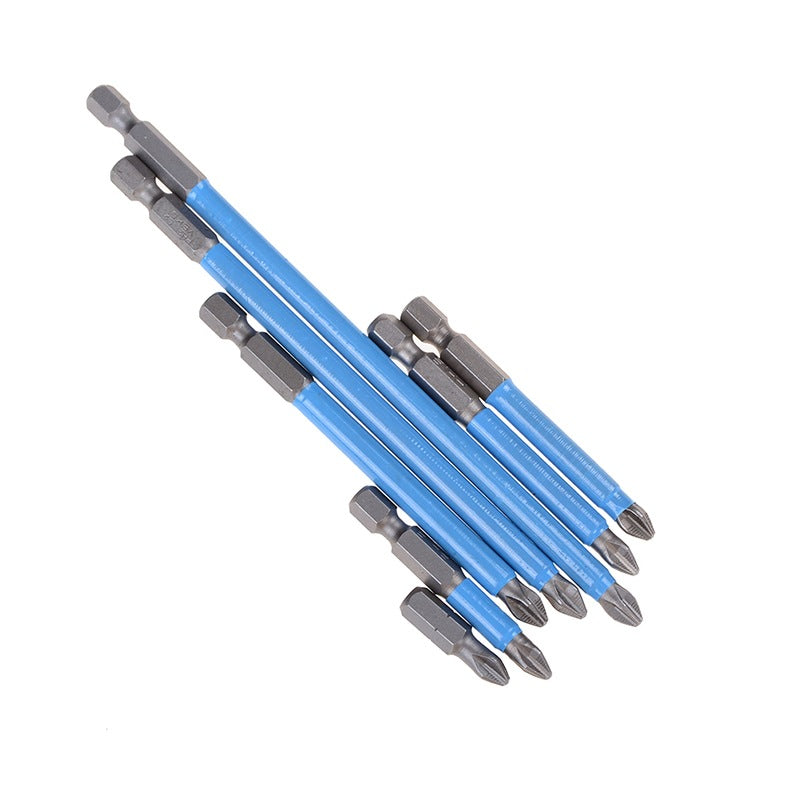 7 Pcs Ph2 Anti Slip Magnetic Cross Electric Drill Bits Screw Nozzle Taper Corrector 25Mm 50Mm 65Mm 70Mm 90Mm 127Mm 150Mm