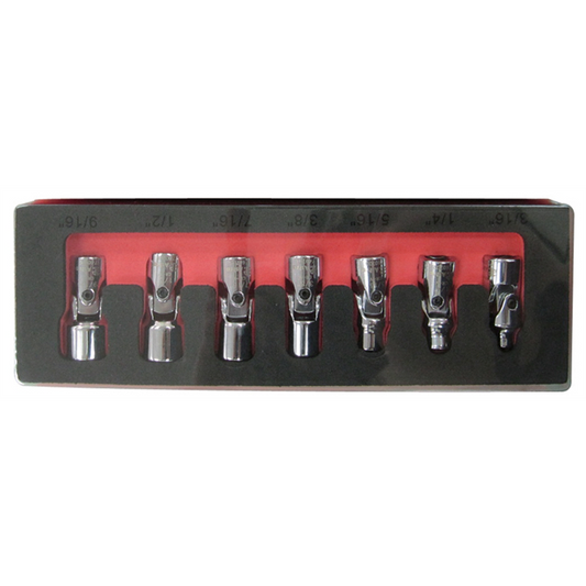 Astro Pneumatic 7pc Flex Socket Set-6 Point SAE