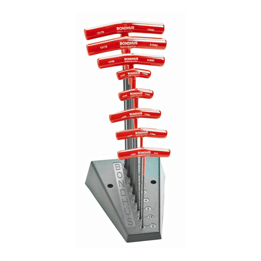 Bondhus Corp. BALLEND T-HANDLE SET W/STAND SIZES 2-10MM