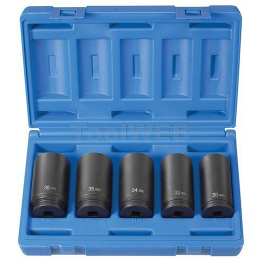 Grey Pneumatic 1/2" DR 5 PC SPINDLE NUT SET