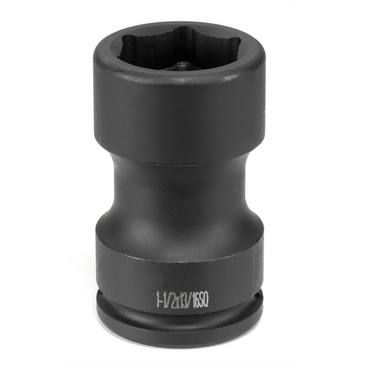 Grey Pneumatic SOC 1-1/2 3/4D BDD WHL IMP HEX DP BLK