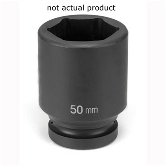 Grey Pneumatic SOC 46MM 1"D IMP 6PT DP BLK