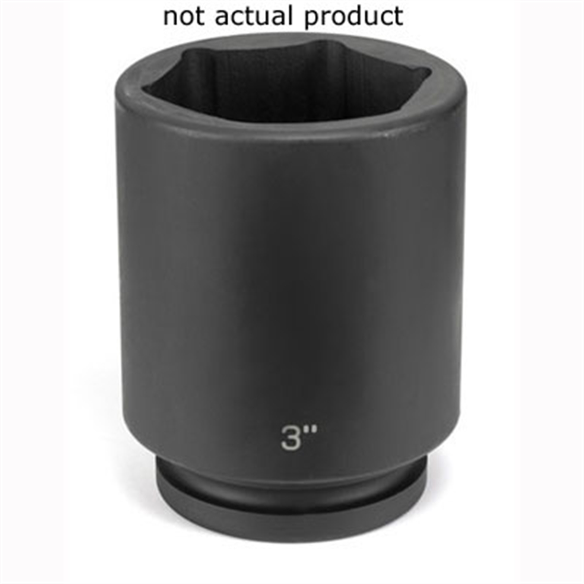 Grey Pneumatic SOC 2-9/16 1"D IMP 6PT DP BLK