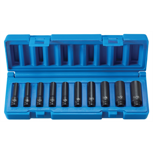 Grey Pneumatic 1/4" SURF.DR 10PC DP SET