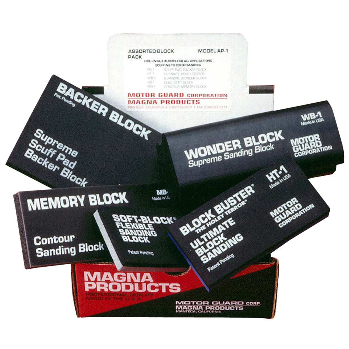 Motor Guard SAND BLOCK ASSORTMENT 5 PIECE