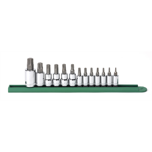 GearWrench 13 Piece 1/4 Inch, 3/8 Inch & 1/2 Inch Drive Torx Bit Socket Set