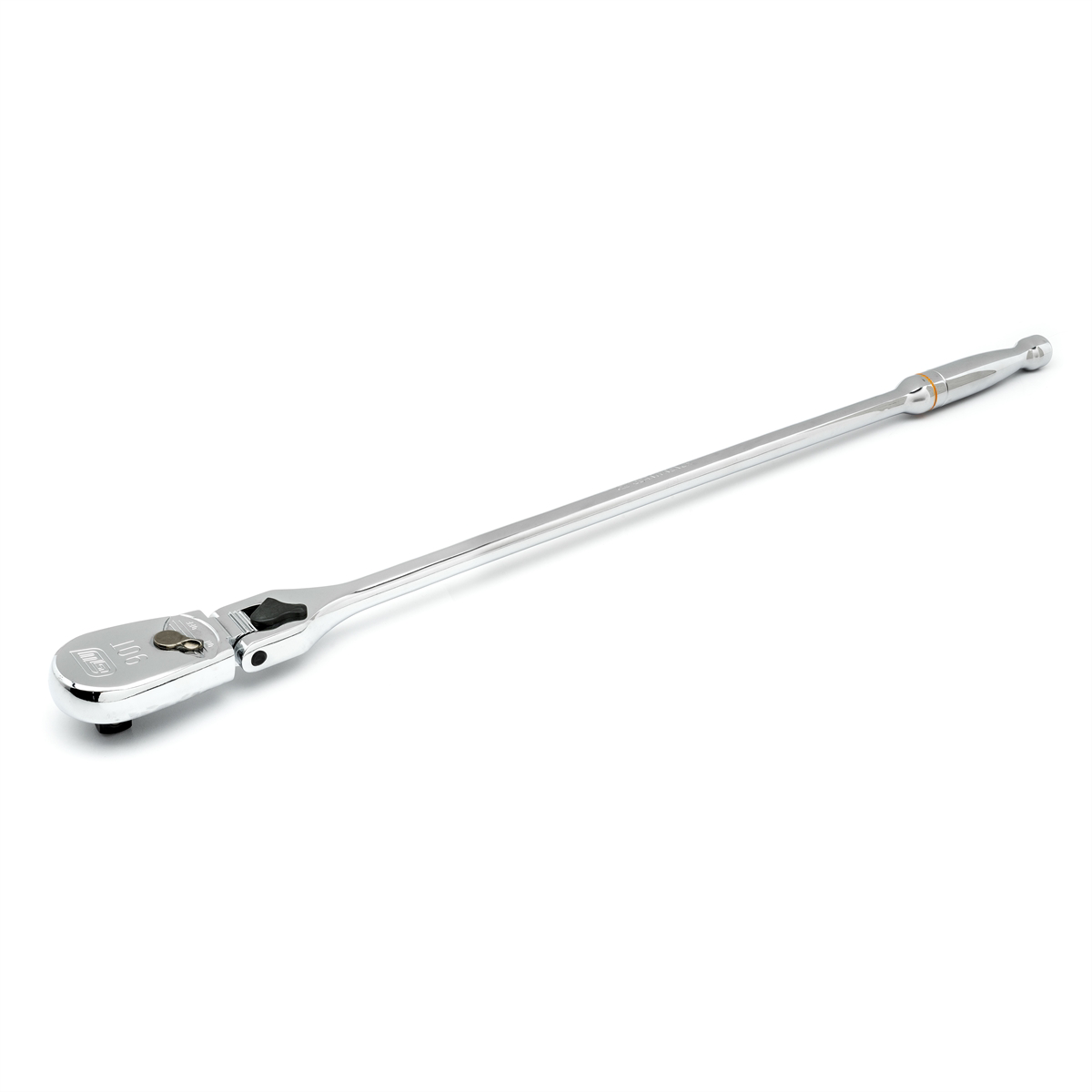 GearWrench 1/2 Inch Drive 90-Tooth Locking Flex Head Teardrop Ratchet 24 Inch