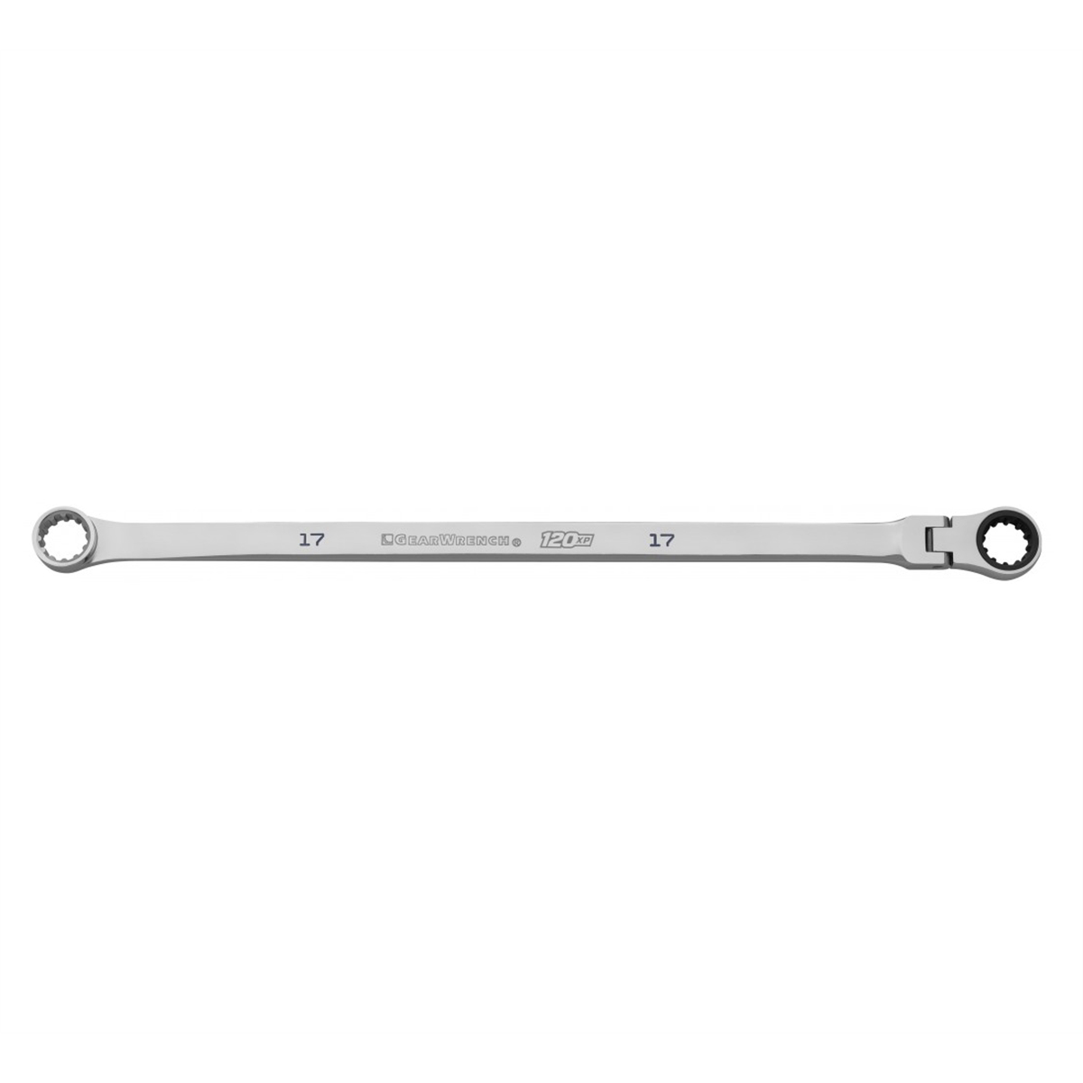 GearWrench 17mm 120XP Universal Spline XL GearBox Flex Head Ratcheting Wrench