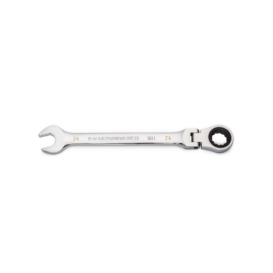 GearWrench 24mm 90-Tooth 12 Point Flex Head Ratcheting Combination Wrench