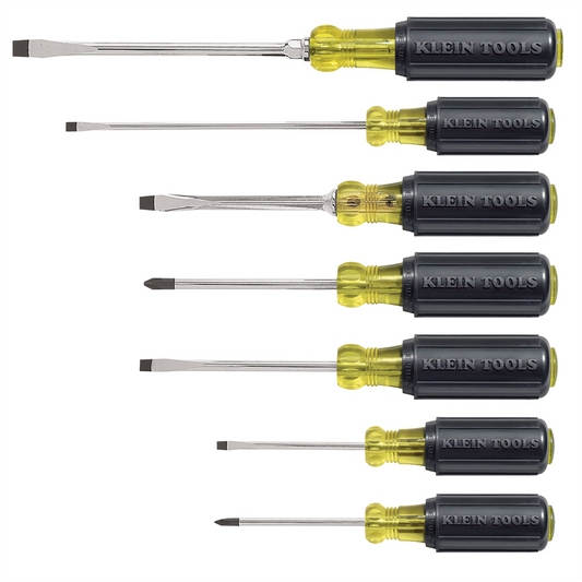 Klein Tools 7-Piece Cushion Grip Assortment Screwdriver Set