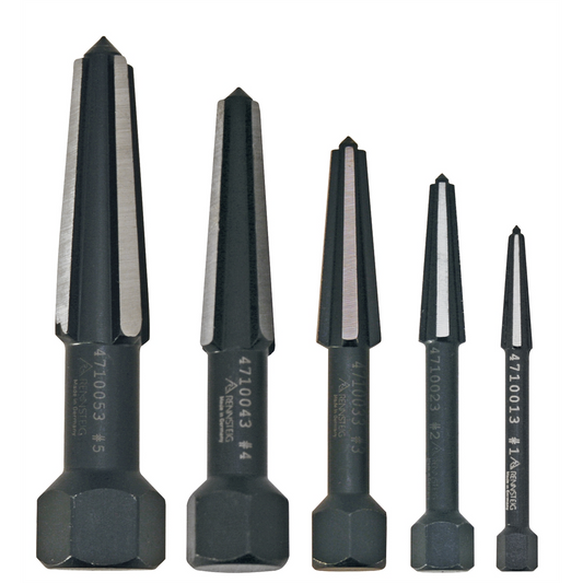 KNIPEX Rennsteig 5-Pc. Double Edge Screw Extractor set