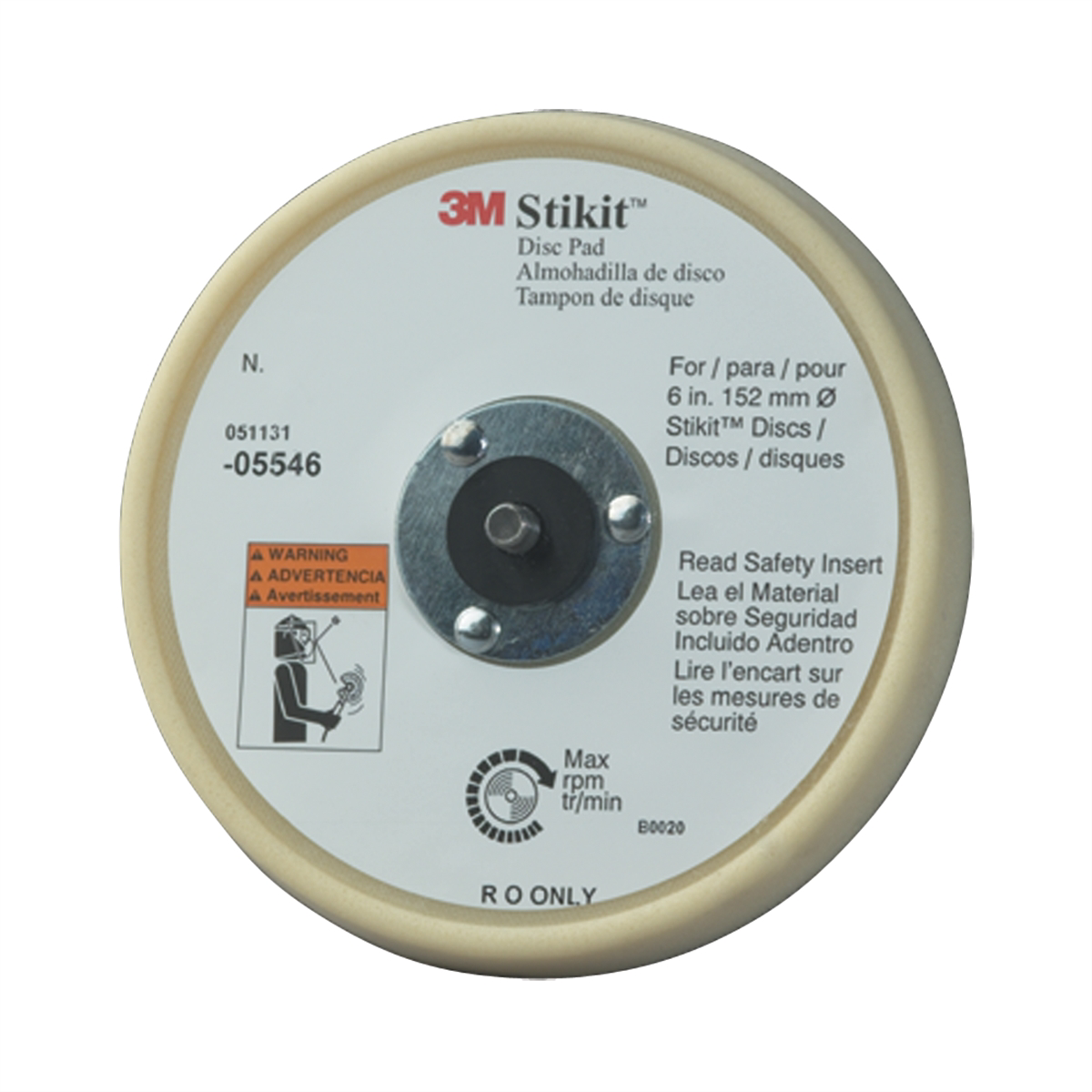 3m pad stickit low profile 6in