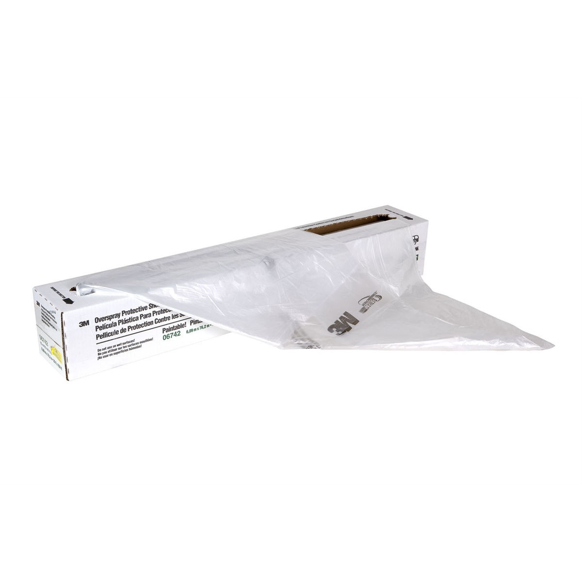 3m 3m overspray protective sheeting, 20' x 250'