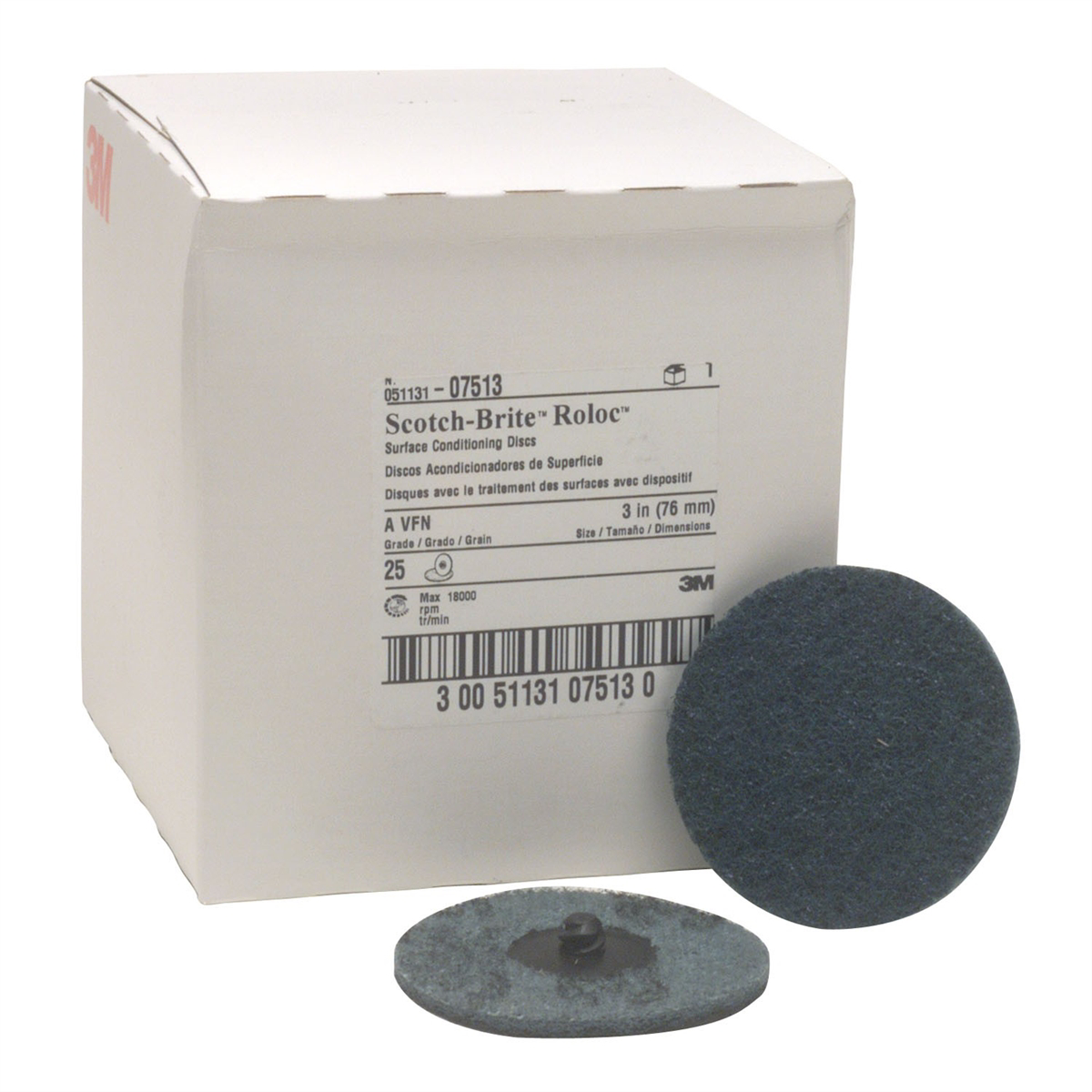 3m 25/bx disc roloc 3 vf blue