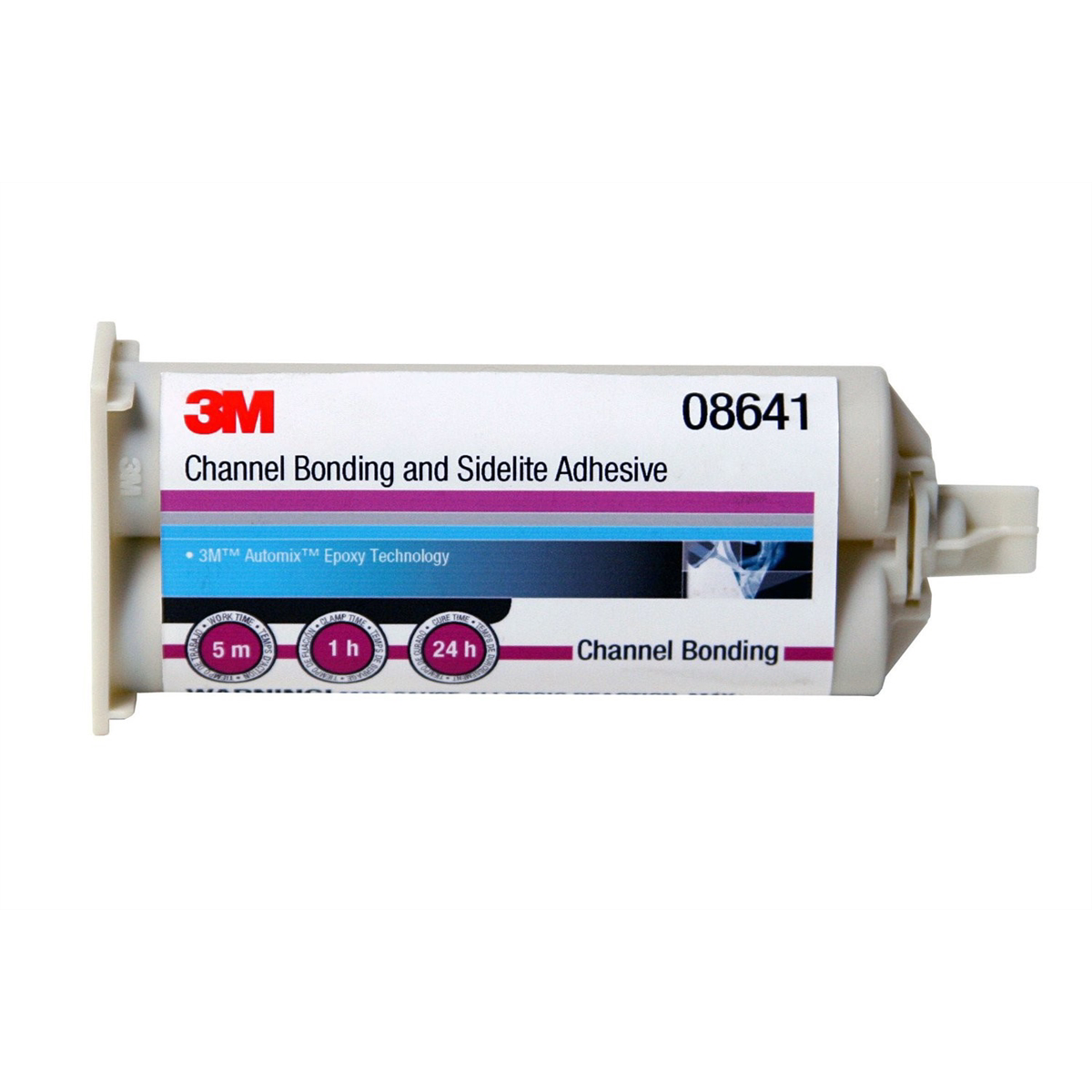 3m adhesive-channel bonding & sidelite black 6/case