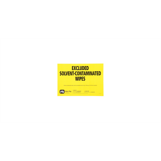 New Pig Solvent Contaminated Wipes Label (Pack of 5)
