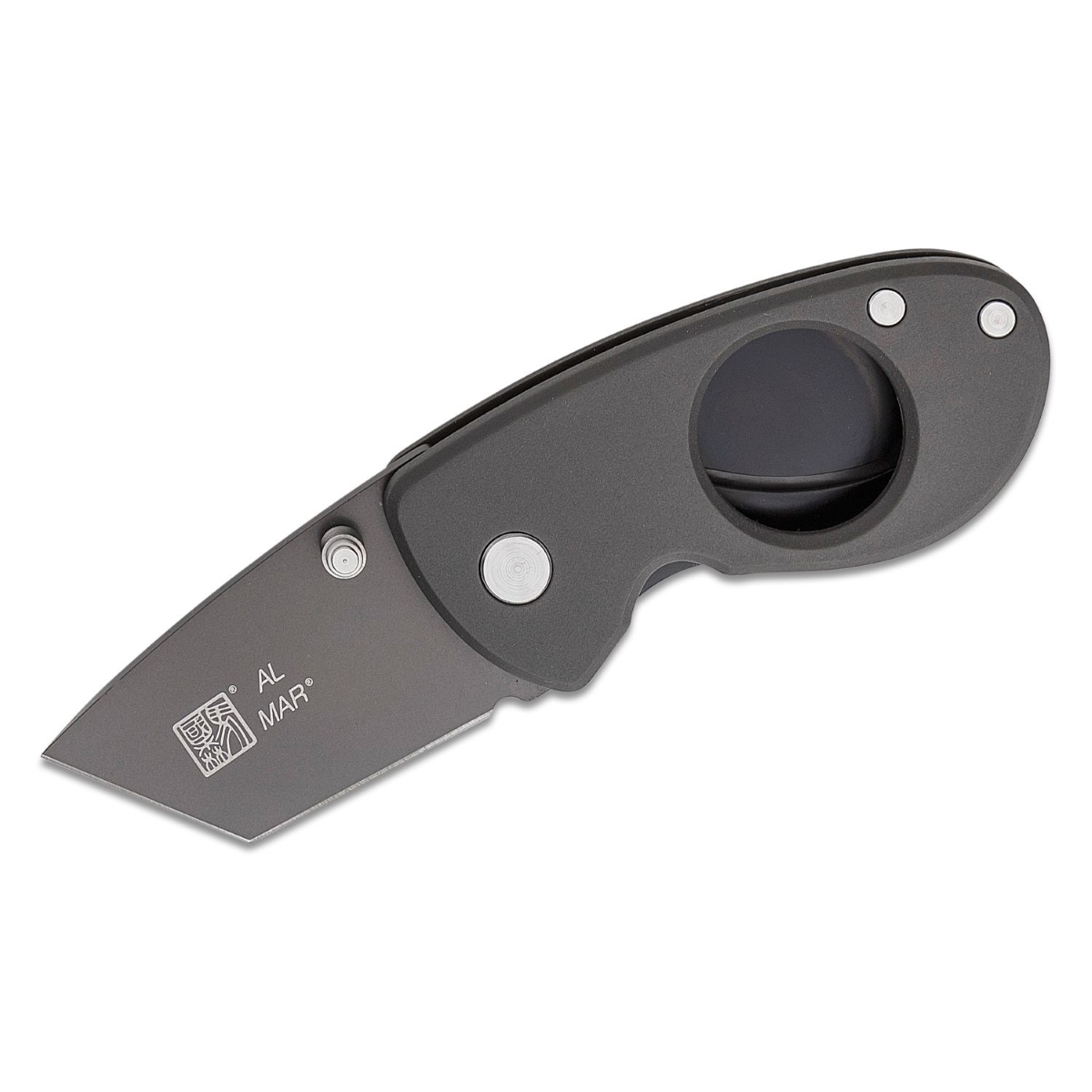 SUNEX Havana Clipper D2/POM, DK Charcoal  Gray Handle, Charcoal Ti