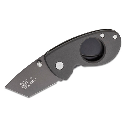 SUNEX Havana Clipper D2/POM, DK Charcoal  Gray Handle, Charcoal Ti