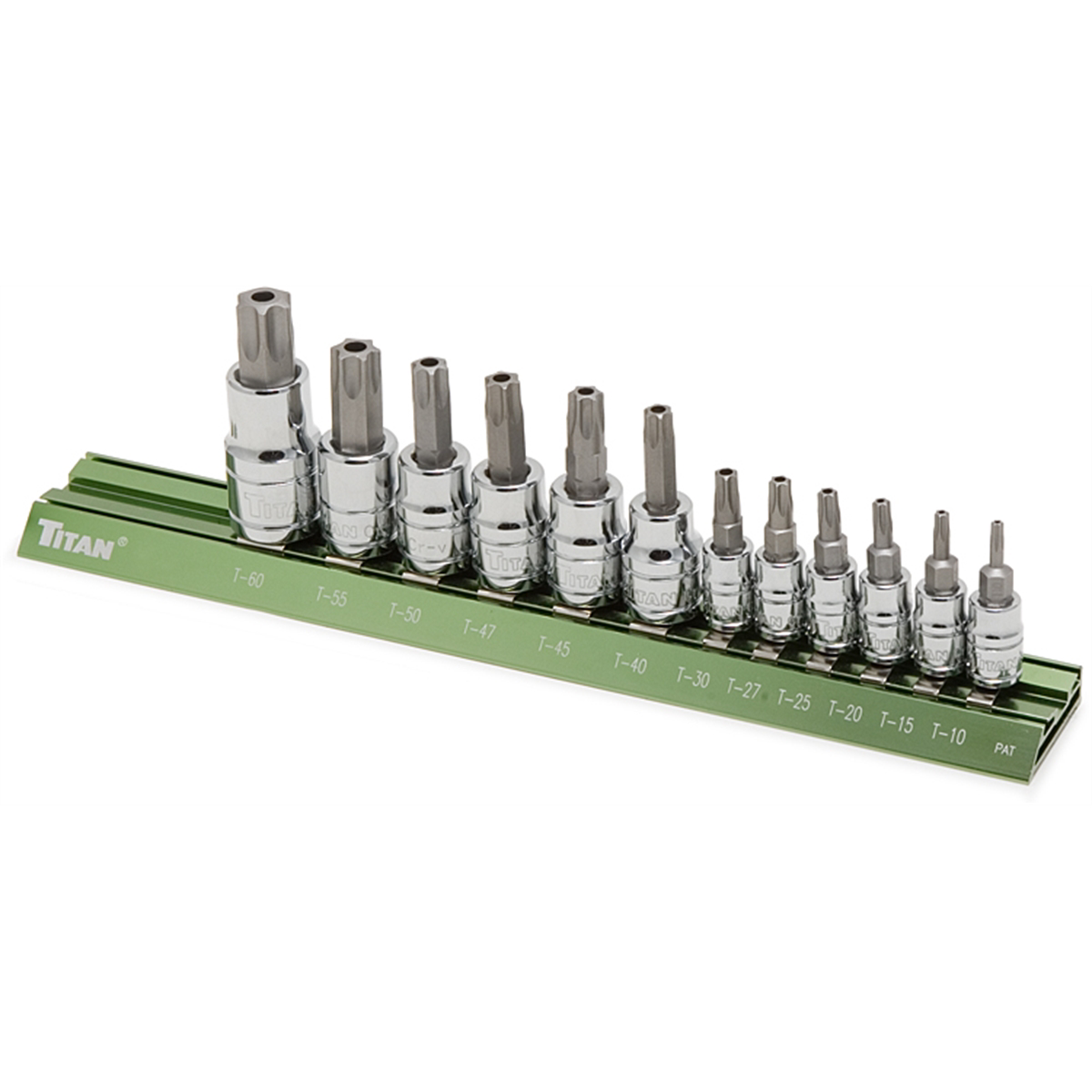 Titan 12-pc tamper resistant torx bit set
