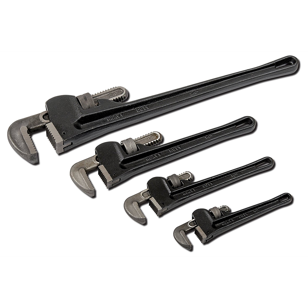 Titan 4-pc steel pipe wrench set