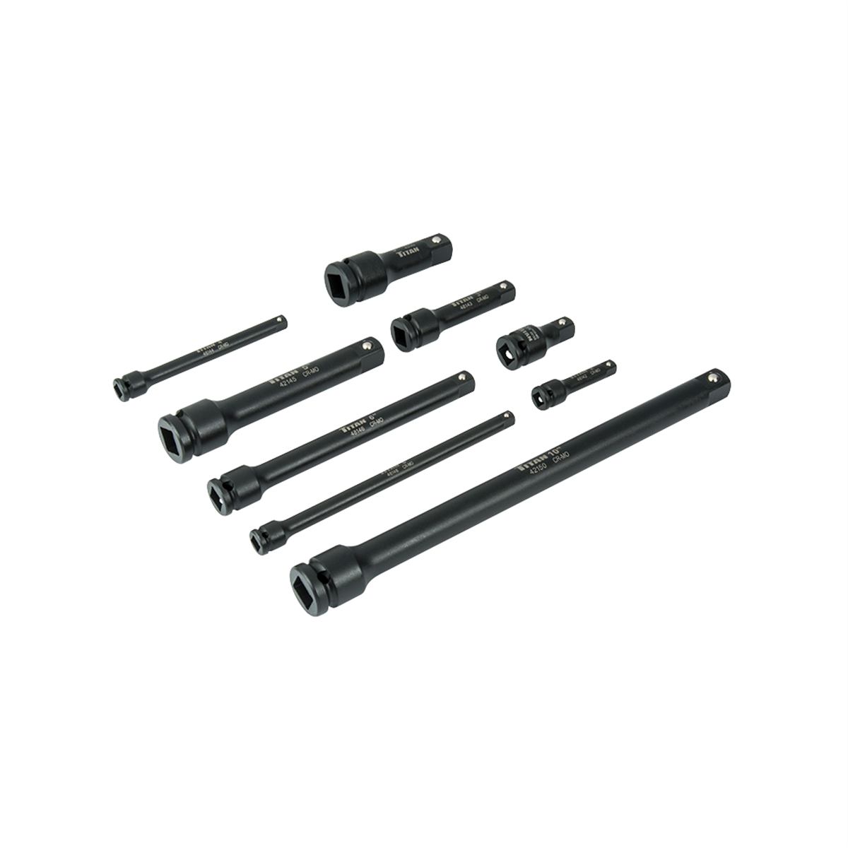 TITAN 9 Pc. Assorted Impact Extension Bar S