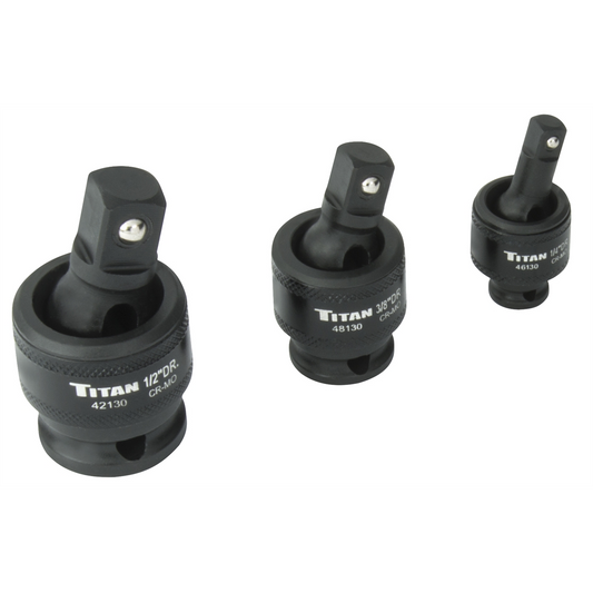 TITAN 3 Pc. Impact Socket Universal Joint S