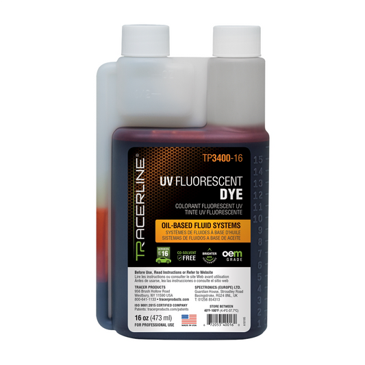 Tracer Products 16 oz (473 ml) bottle of fluid dye for oil-base