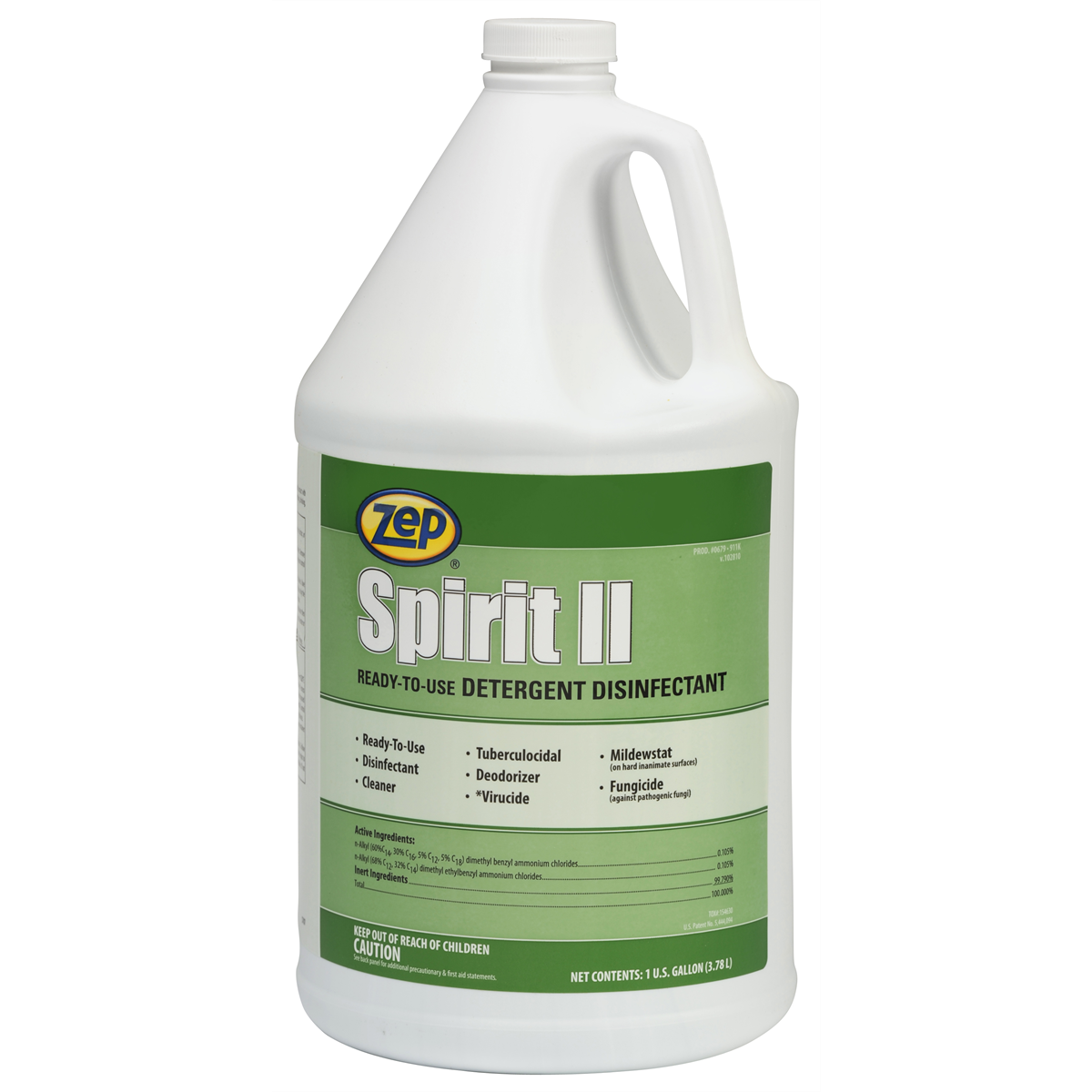 ZEP Germicidal Cleaner, Hospital-Grade; 1 Gal.